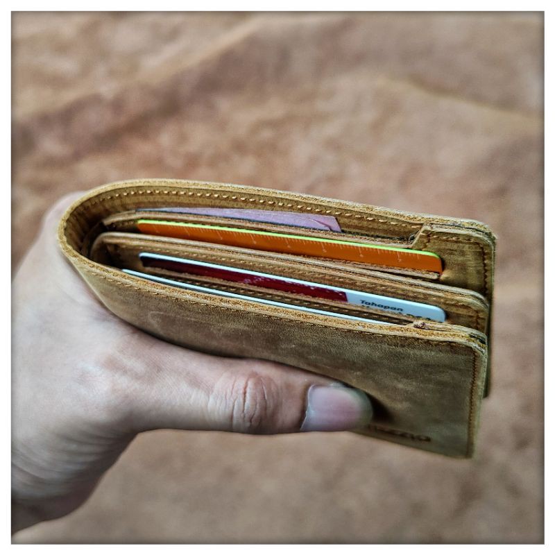 dompet pria vintage kulit asli