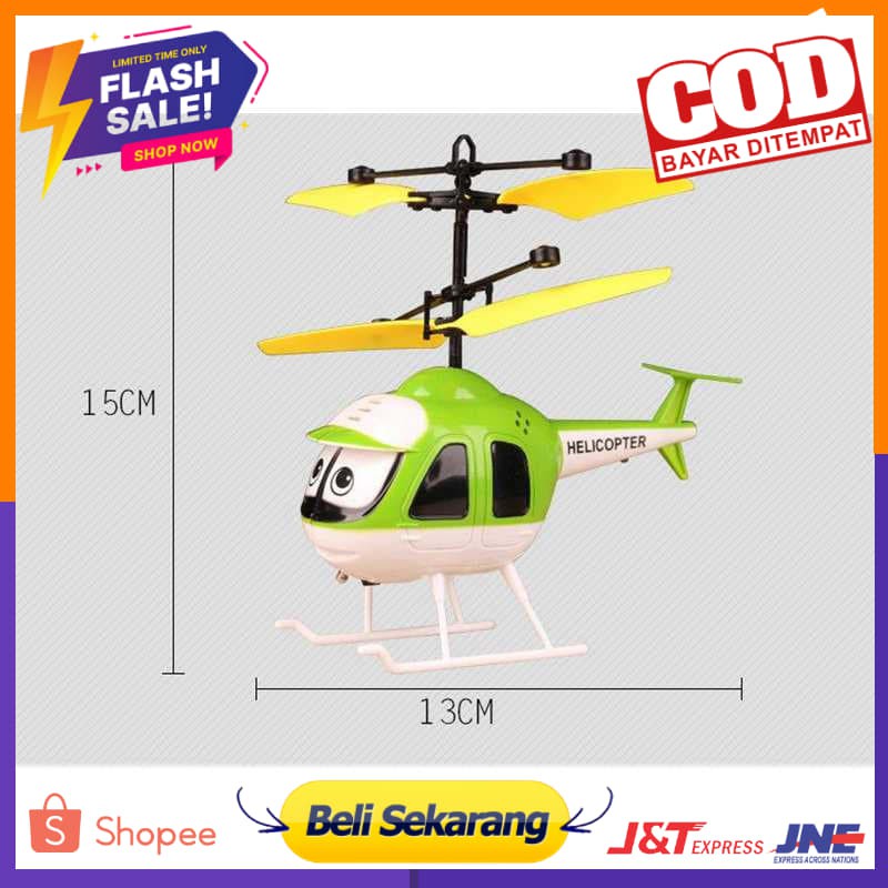 COD Mainan Anak Helikopter  dengan Kontrol Sensor