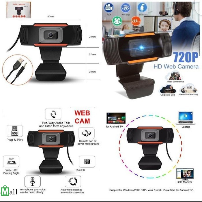 WEB01- WEB Camera Kamera Camera USB Webcam WEB01 720P- 720P