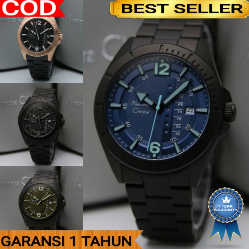 Alexandre Christie AC 6535 AC6535 Pria Original Garansi 1 Tahun