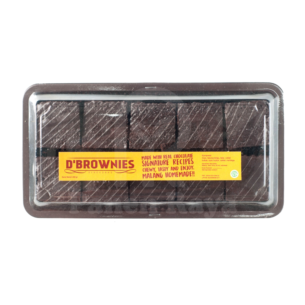 

Brownies Coklat D'Brownies Kemasan Mika