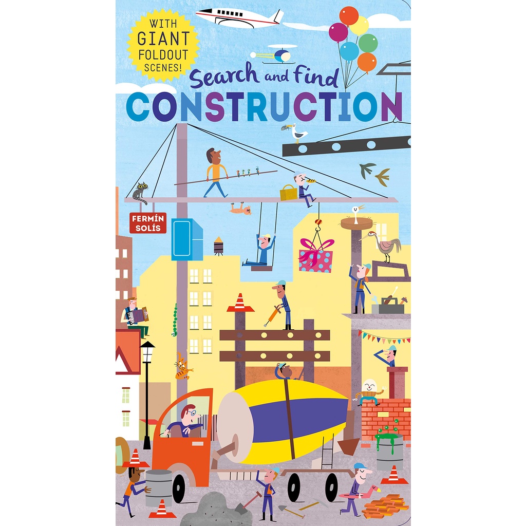 Search and Find Construction/ Buku import/ Board Book / Buku Anak / Buku Aktivitas