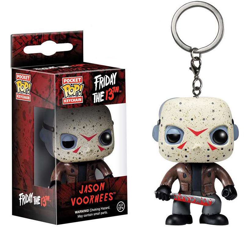 Funko POP Gantungan Kunci Bentuk Boneka Jason Voorhees Krueger 13th Bahan PVC Untuk Souvenir Halloween