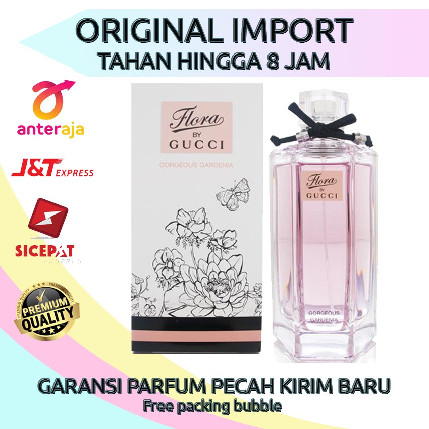 GUCCI FLORA PARFUM GUCCI FLORA GARDENIA GUCCI GARDENIA FLORA BY GUCCI PARFUM GARDENIA ORI IMPORT 100