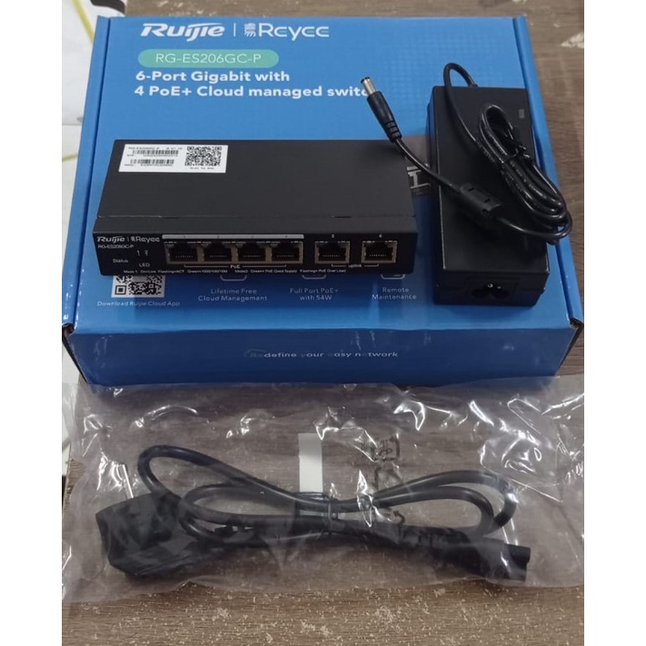 Ruijie Reyee RG-ES206GC-P 6Port Gigabit Smart Cloud Managed PoE Switch