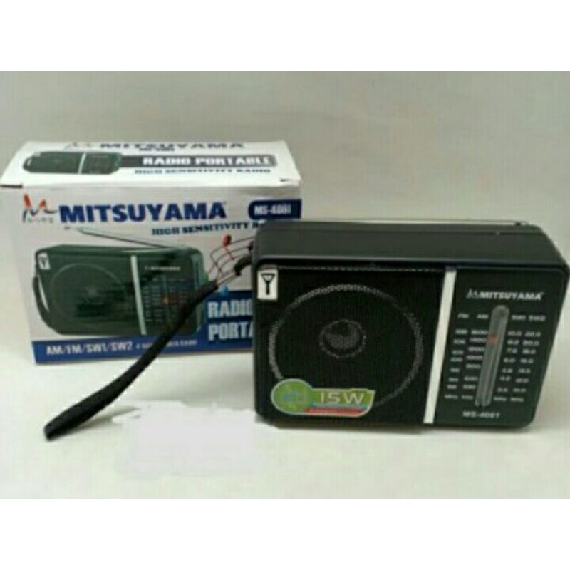 Cod Bayar Ditempat Radio Portable Mitsuyama MS-4061 FM SW AM Berkwalitas