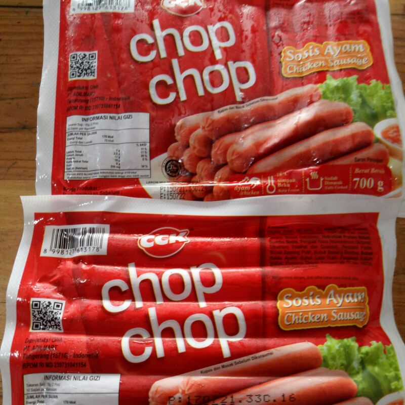

SOSIS AYAM CHOP CHOP SHORT ISI 30/700GR