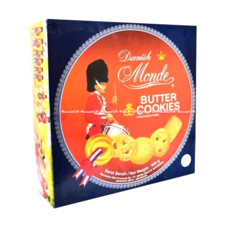 Danish Monde Butter Cookies 908gr Biskuit Kaleng Kue Kering Danis Monde Buter Cukies Cokies Siap Mak