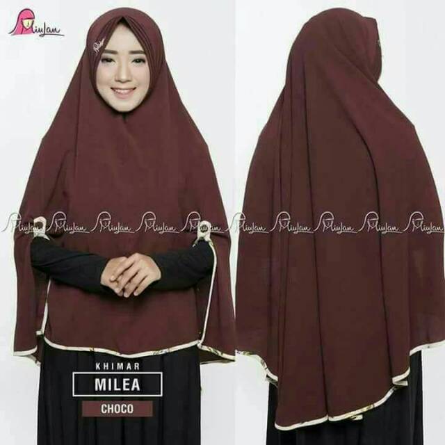 Jilbab kerudung dewasa | khimar MILEA | khimar miulan | khimar jumbo | miulan hijab | jilbab miulan