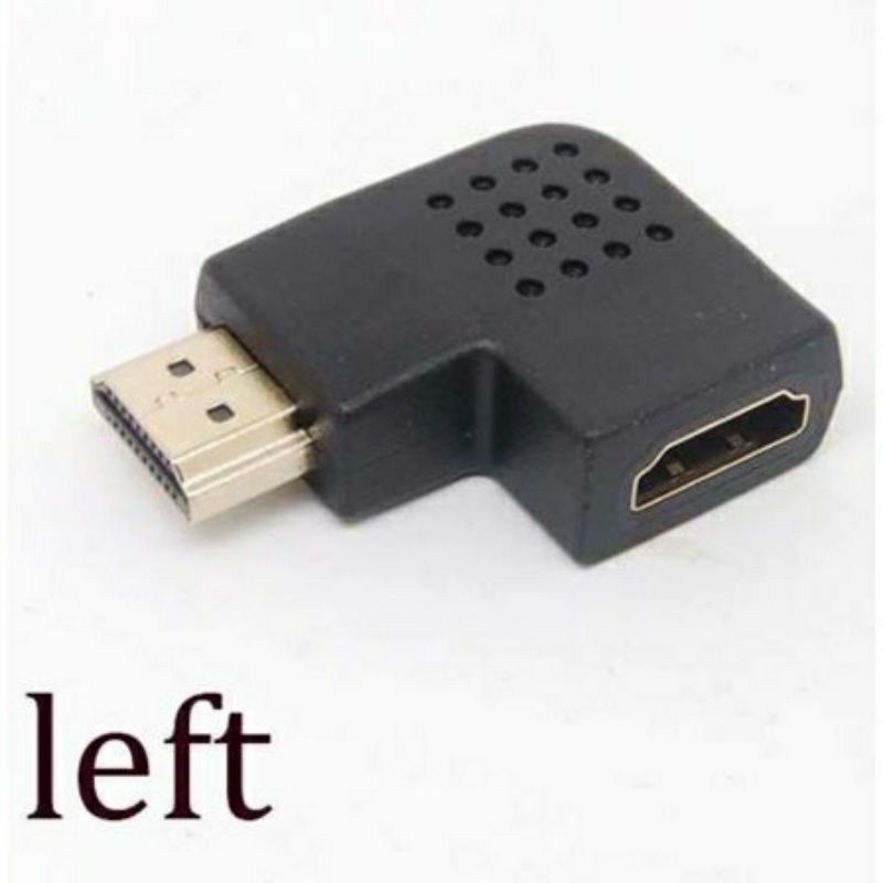 HDMI Adapter Male to Female L Shape Left Right / Left kiri Mysunstore