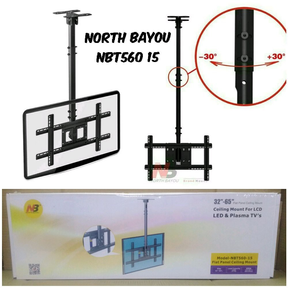 BRACKET TV PLAFON 32 - 65 INCH NORTH BAYOU NBT560 15