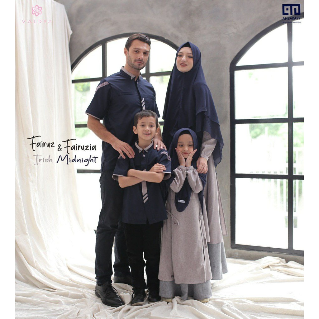 {erleenstore_} Ahzarayy Valdya Family set fairuz fairuzia Irish midnight