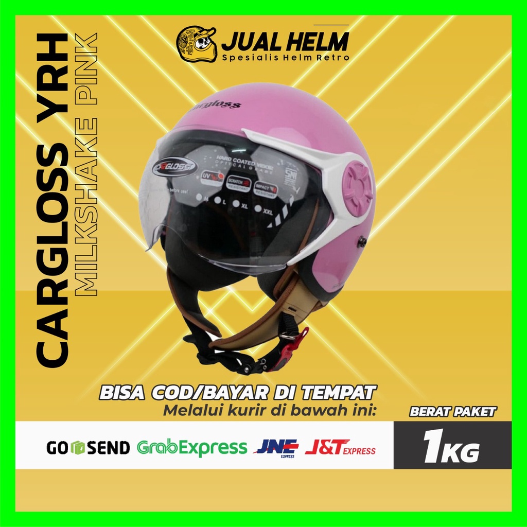 Helm Retro Cargloss Original YRH Hijab SNI