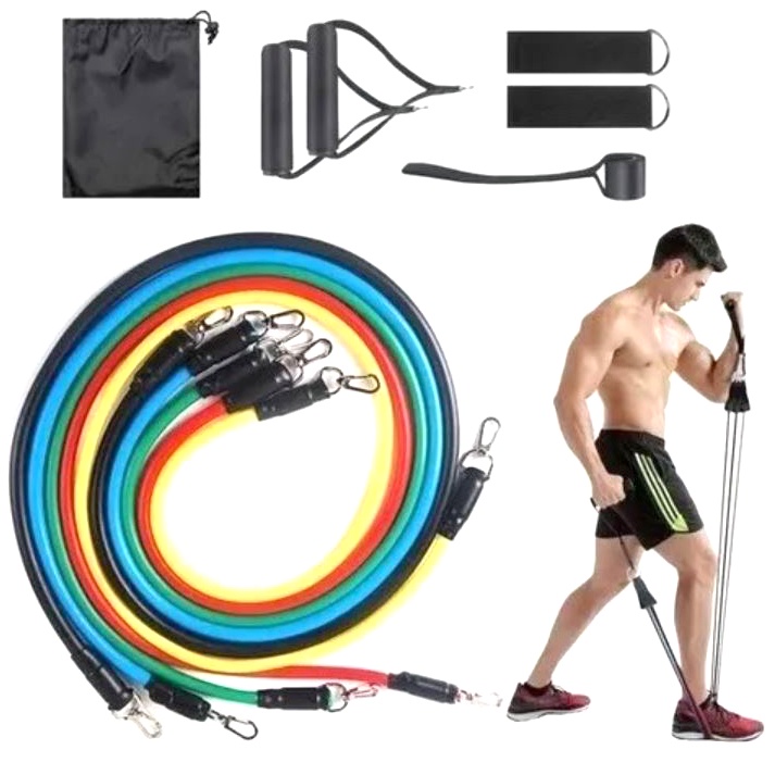 BISA COD!!Tali Stretching Pilates Tube Yoga Fitness, Tali Karet Fitnes Yoga Gym - alat olah raga untuk di rumah gym - FITNES ROPE - skipping jump - tali lompat skiping dewasa - tali lompat skiping jump rope