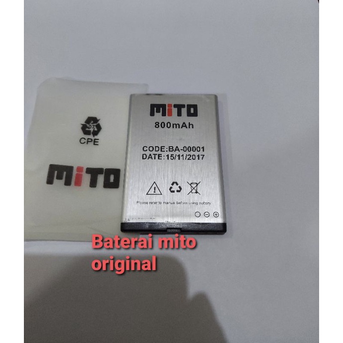 Baterai batre batrai mito 122Q/220/ code:BA-00001 model BP4L