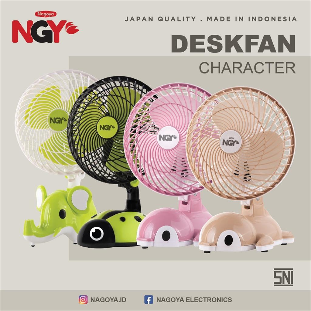 

NAGOYA NG-188 Kipas Angin Karakter untuk Meja 8 in / Portable Desk Fan Cartoon Character | NGY