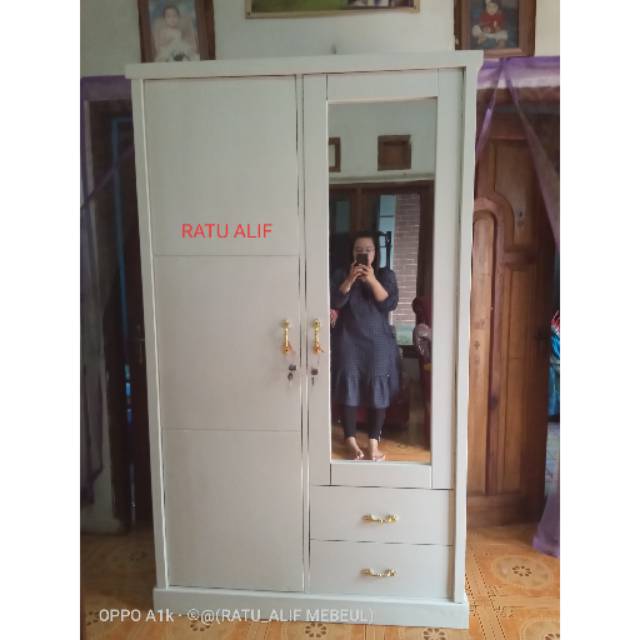 Lemari kayu 2pintu