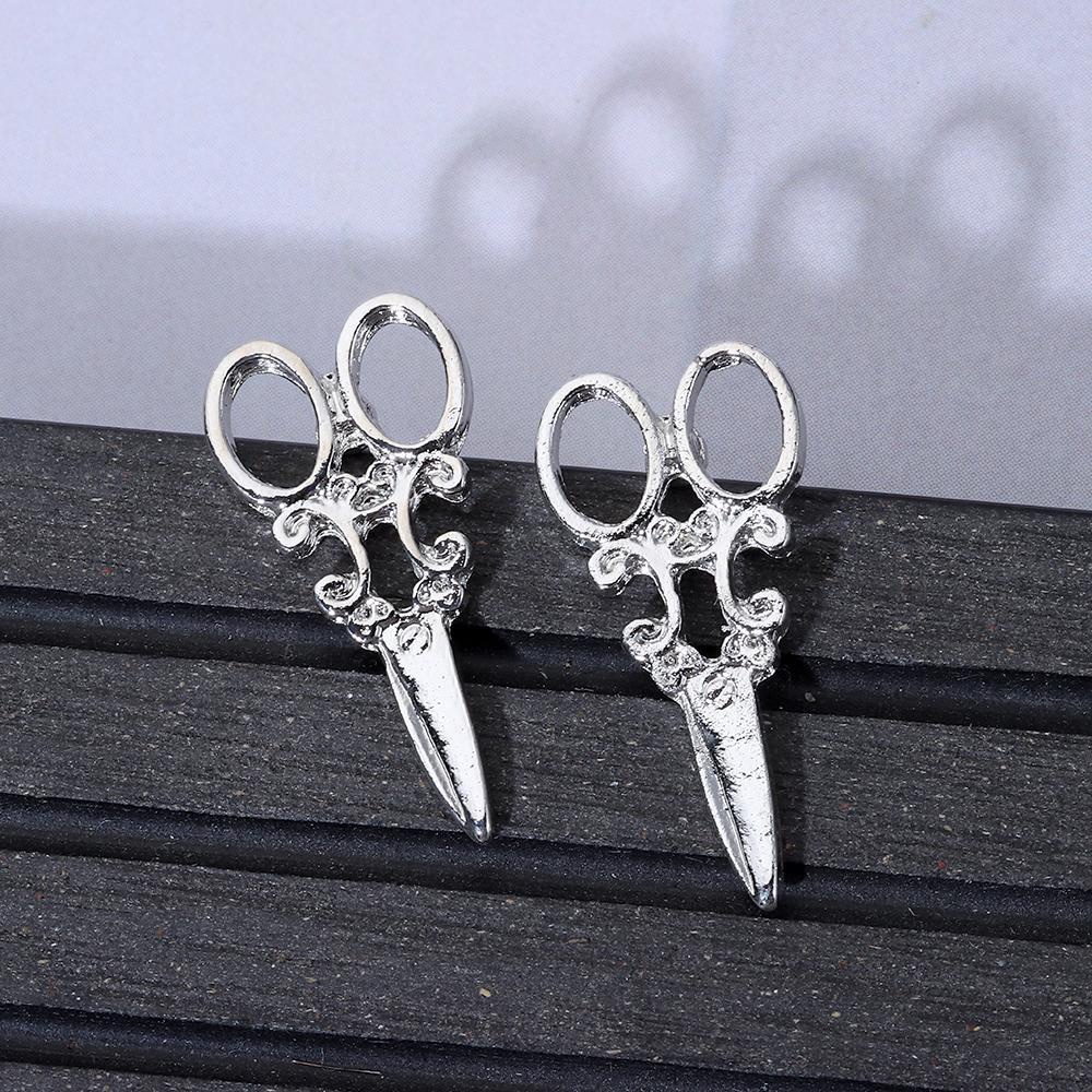 Preva Anting Gunting Kecil Anting Panas Wanita Pria Perhiasan Hadiah Ear Stud