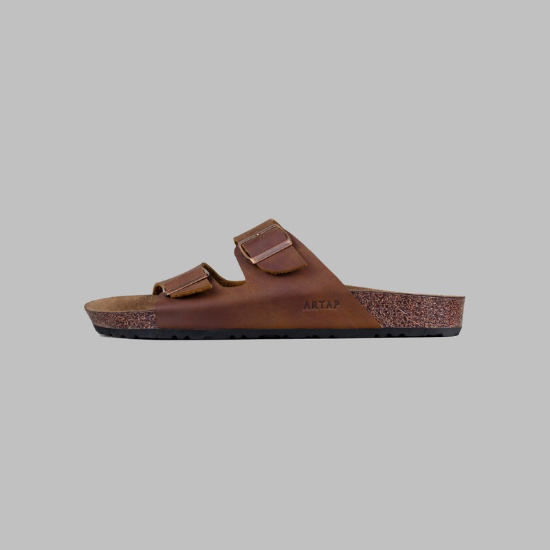 ARTAP Footwear - Sandal Kulit Asli Pria - Ekagi CH Tan