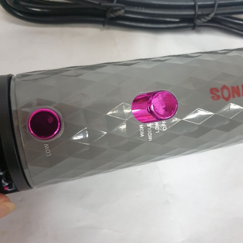 Pengering rambut sisir  hot brush hairdryer sisir blow curly Murah sonar sn5247