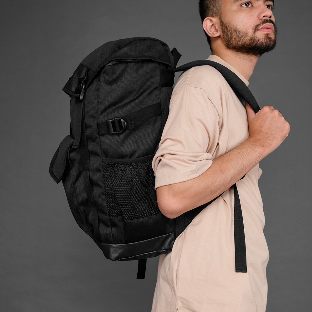 FULLER BLACK |MNM x McKinley| Tas Ransel Pria Wanita Backpack / Tas Punggung ORI - FREE RAINCOVER