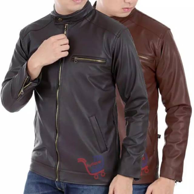 Jaket kulit premium aril noah