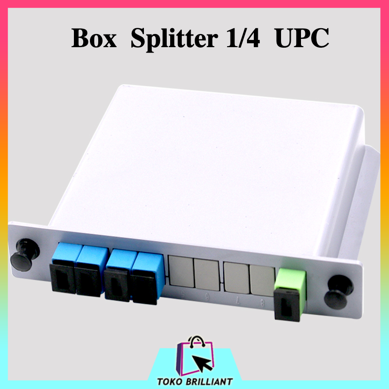 [CUCI GUDANG] Passive Splitter PLC BOX FO 1 4 Fiber Optik FTTH SC UPC