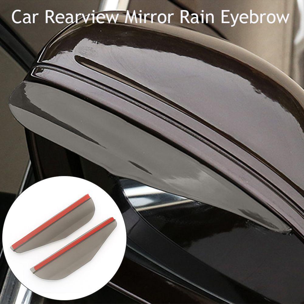 Populer 2pcs Kaca Spion Mobil Tahan Lama Universal Pelindung Hujan Alis Rain Cover