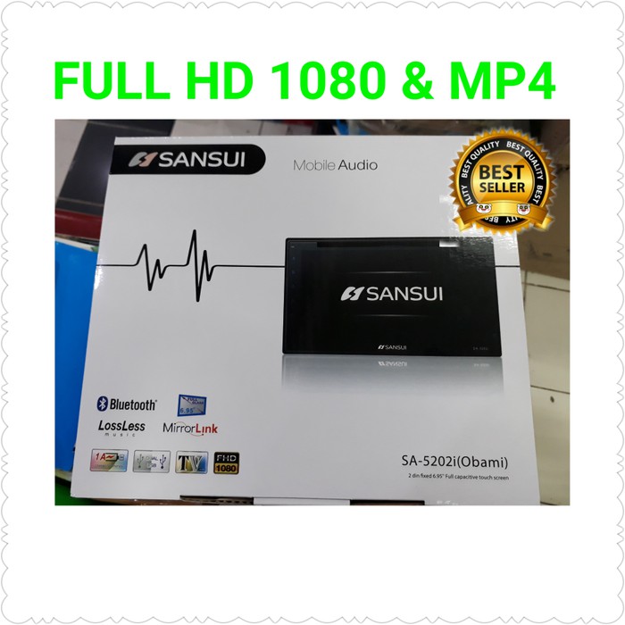 headunit doubledin mirrorlink sansui sa 5202i obami