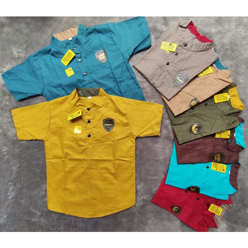 KEMKO KEMEJA KOKO ANAK SIZE JUNIOR 5-8th BAHAN SIGARET ORIGINAL BOOMBOOBEE