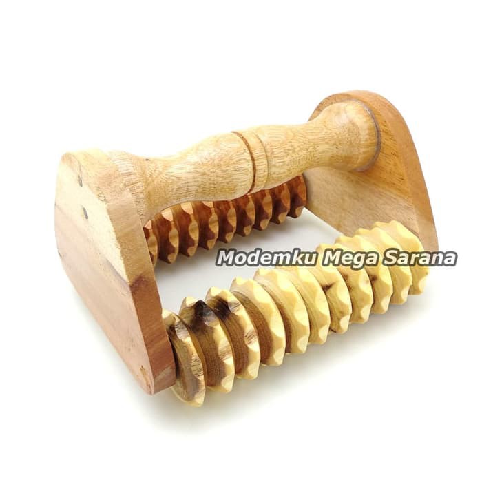 Alat Pijat Refleksi Punggung Tradisional Kayu Sonokeling 2 Roll