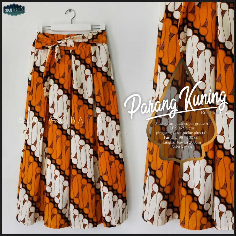 ROK BATIK PAYUNG PARANG KUNING EXCLUSIVE UNGGUL JAYA