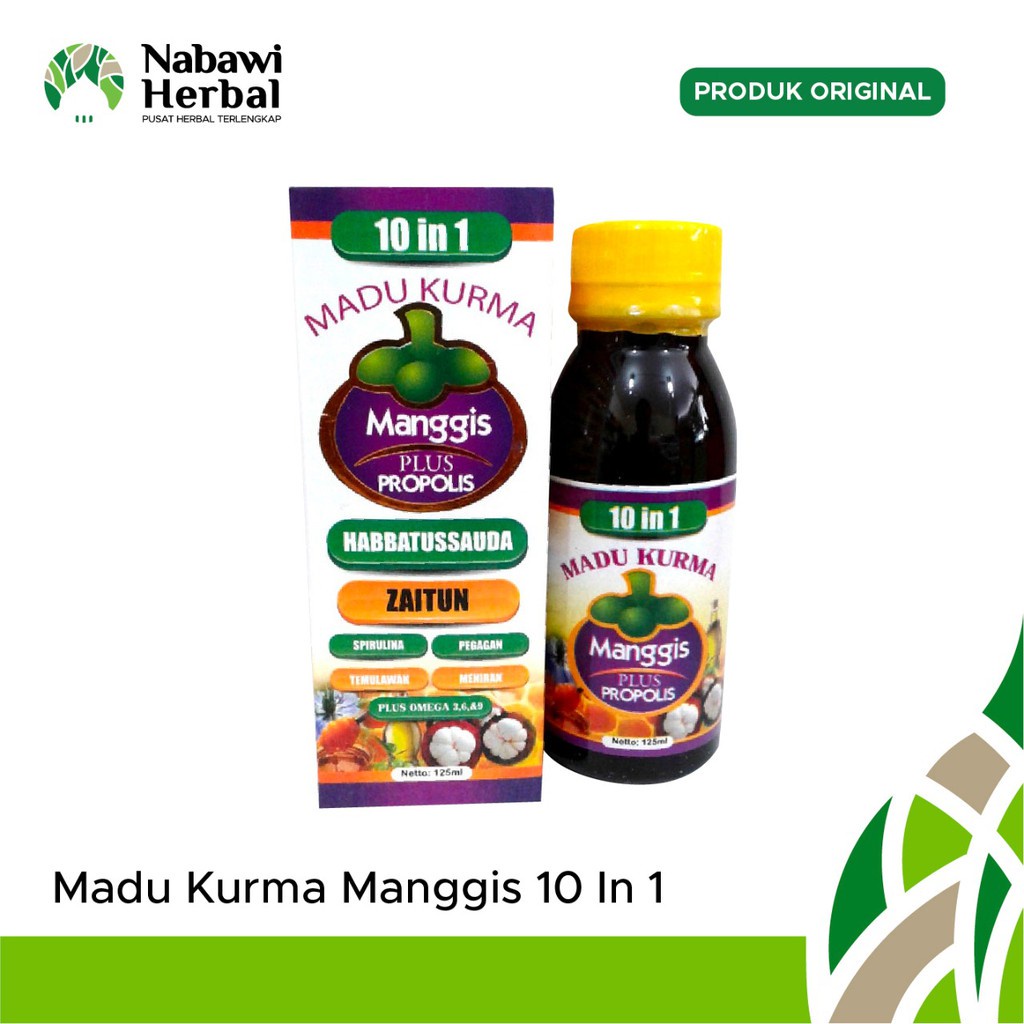

Madu Kurma Manggis 10 in 1 Plus Propolis - 125gr