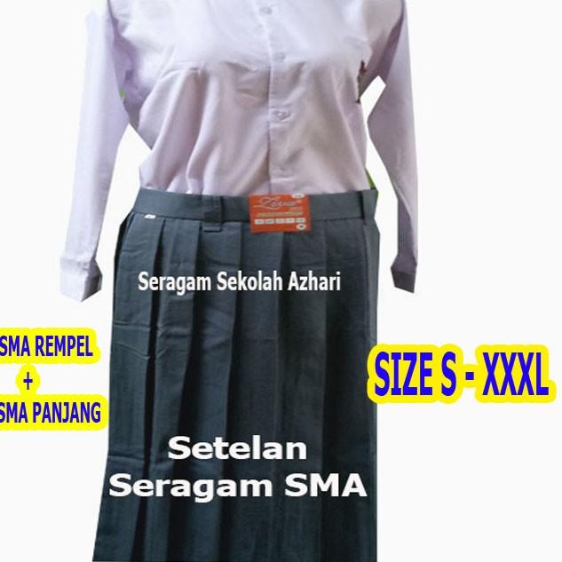 LANGSUNG ATC.. Stelan Seragam SMA Perempuan Rok Rempel-Seragam SMA Putih Abu Abu Perempuan-Seragam S