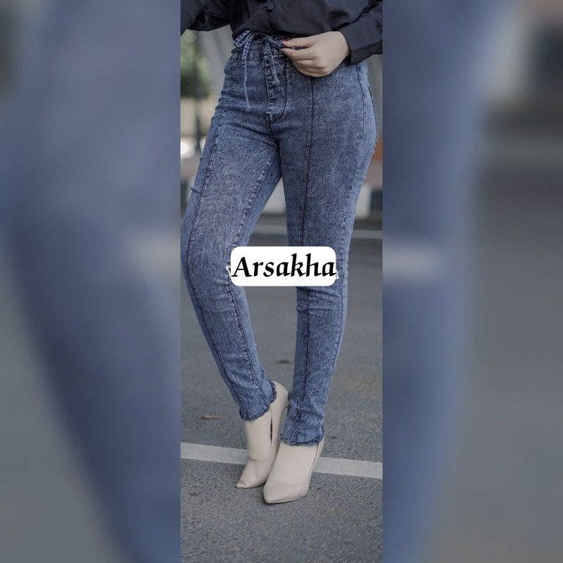 highwaist jeans wanita celana jins cewek kekinian celana wanita murah