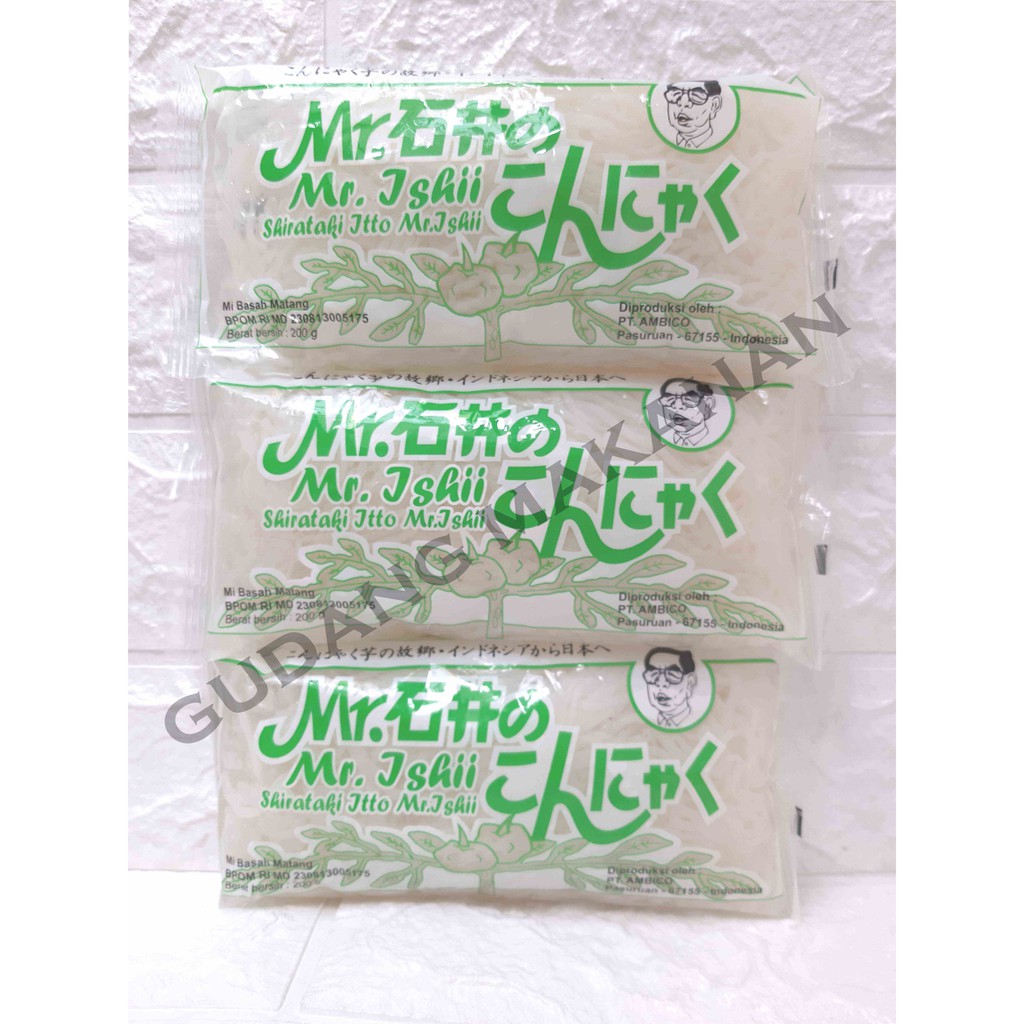 Mie Shirataki Basah Matang Ketogenic Diet Keto Low Carbo 200 gr- Mr Ishii