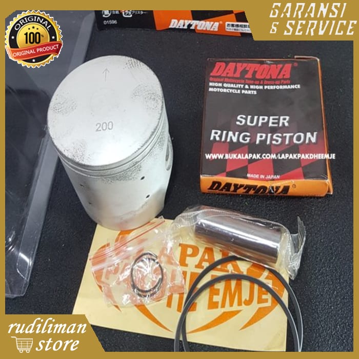 PISTON FIZR DAYTONA 200 PISTON SET FIZR FORCE 1 DAYTONA ORIGINAL OS 200 OVERSIZE 200 PISTON KIT