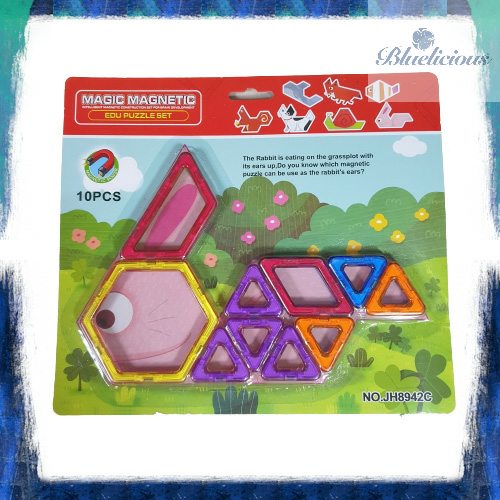 Magic Magnetic Tiles - Puzzle Magnet - Mainan edukasi