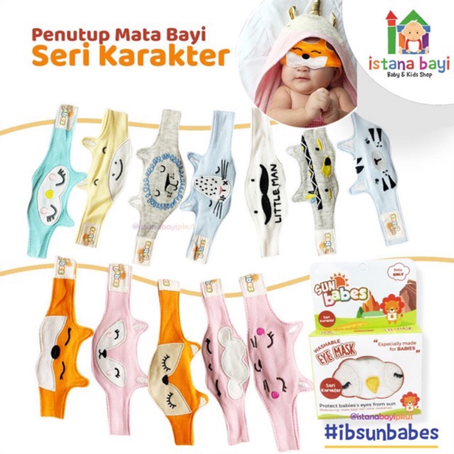 Kacamata Jemur Bayi Sunbabes LIMITED EDITION / Eye mask Protector / Penutup mata bayi