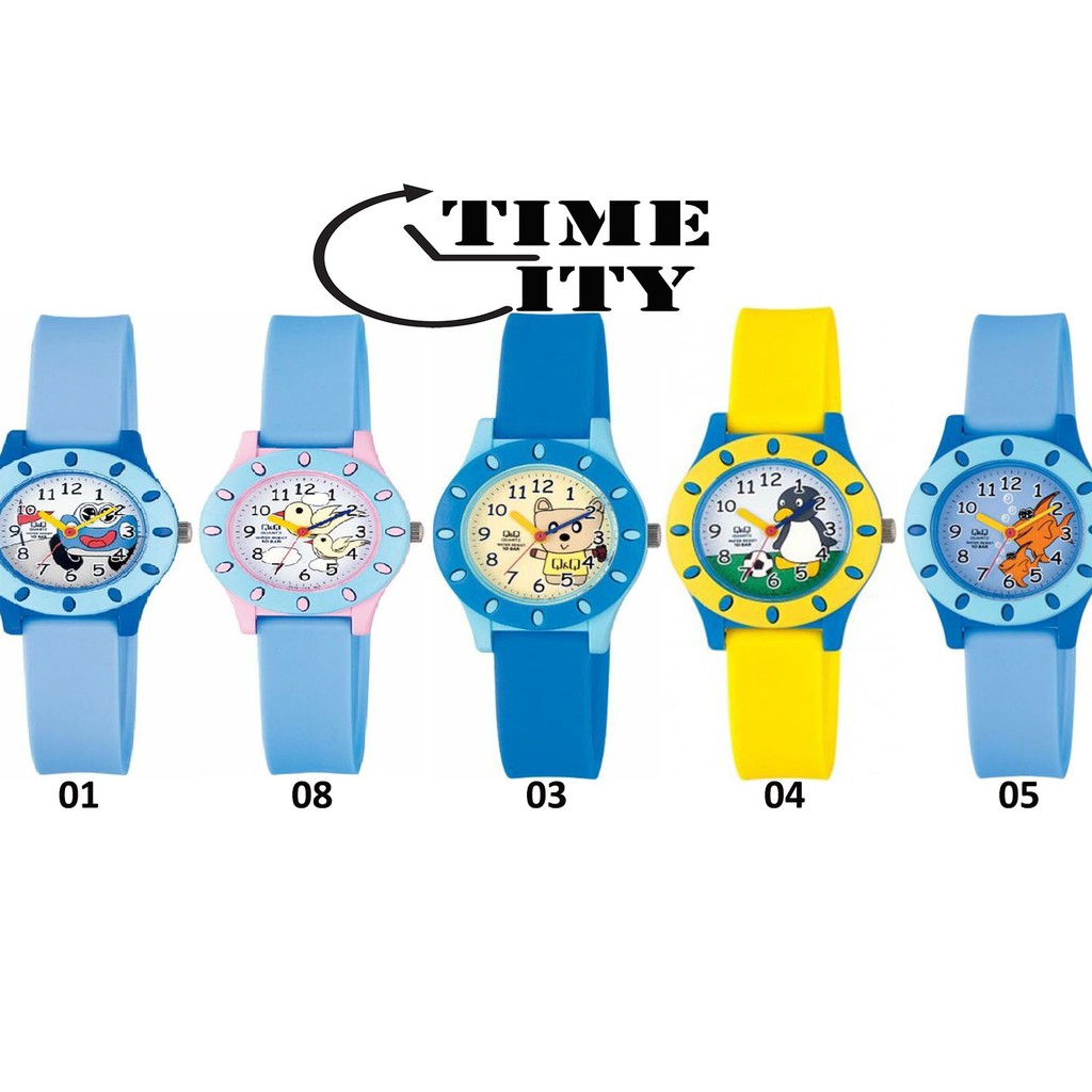 Q&amp;Q QQ QNQ Original watch Jam Tangan Anak VQ13 SERIES READY Anti Air Straps Rubber