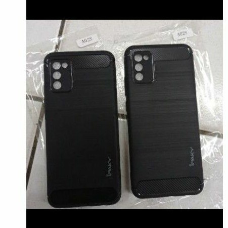 Softcase Silikon Ipaky Carbon Samsung A02S