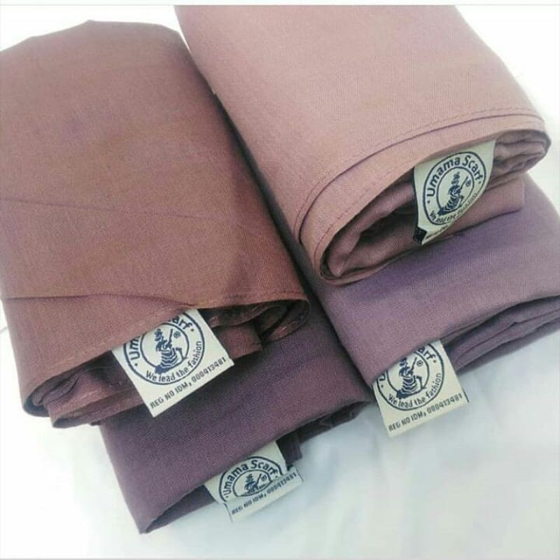 Jilbab UMAMA BASIC VOAL  Original Scarf Jilbab Hijab Kerudung sekolah segiempat seragam kerja polos-3