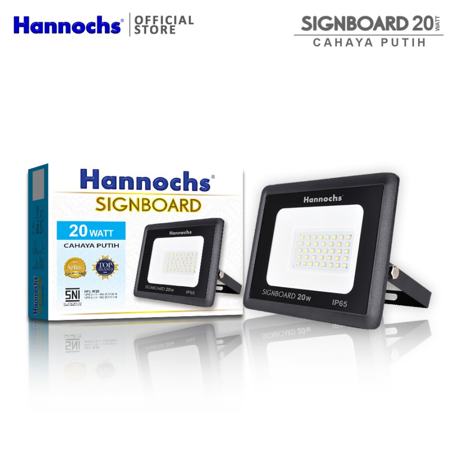 Hannochs LED Flood Light Signboard 20 watt CDL - Putih