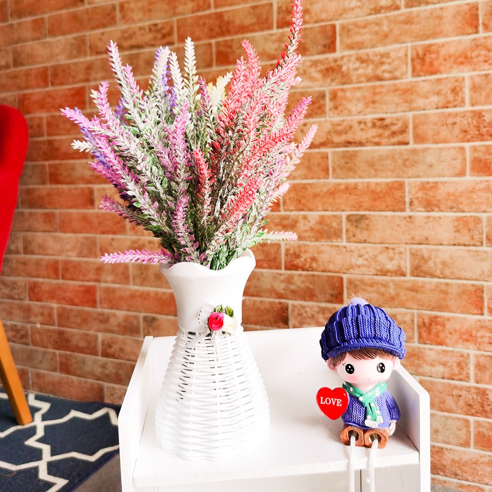 Bunga Artificial Plastik Dekorasi Rumah Setangkai Bunga Lavender Artificial Hias (HANYA BUNGA)-7