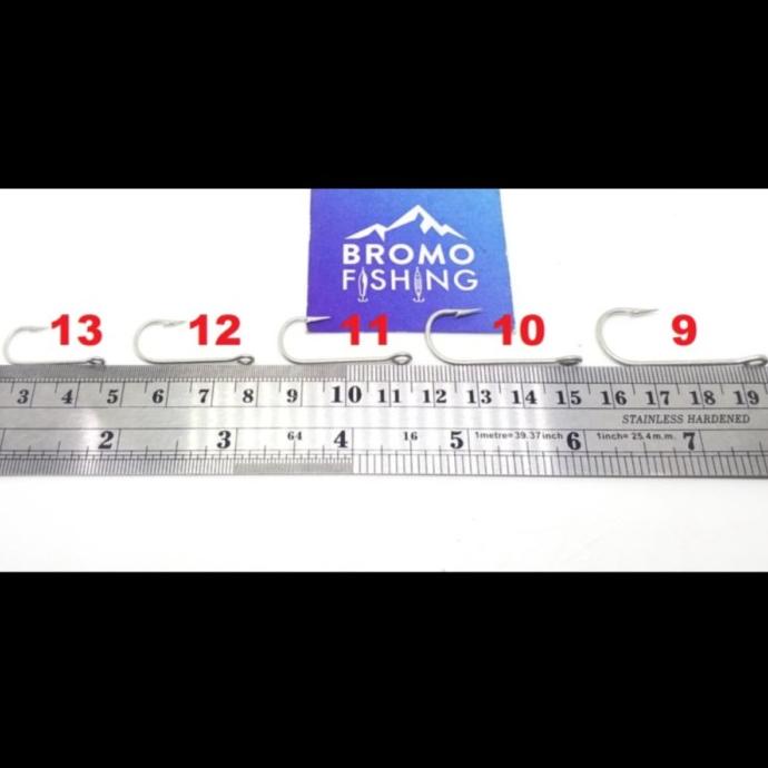 Kail Mustad 2335 No.11 / Pancing Cap Kunci Key Brand Kotak Kotakan