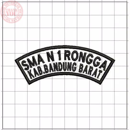 BORDIR LOGO LOKASI SEKOLAH - Custom Nama Lokasi Sekolah SD/SMP/SMA Bet Perlengkapan Sekolah Pramuka 