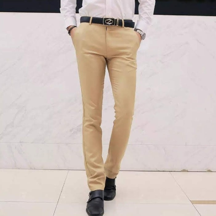 CELANA SLIMFIT FORMAL PRIA - CELANA KERJA PRIA WARNA MILO HIGH TWIST ORIGINAL NIKAYU