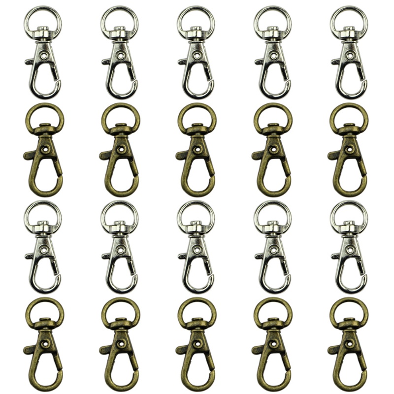 SIY  New 10pcs Clasp Swivel Trigger Clips Snap Hooks Key Ring Bags DIY Craft