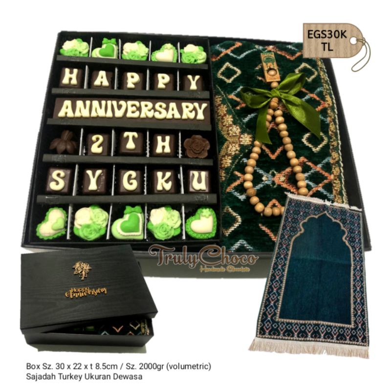 

kado anniversary dan ulang tahun coklat trulychoco EGS30K
