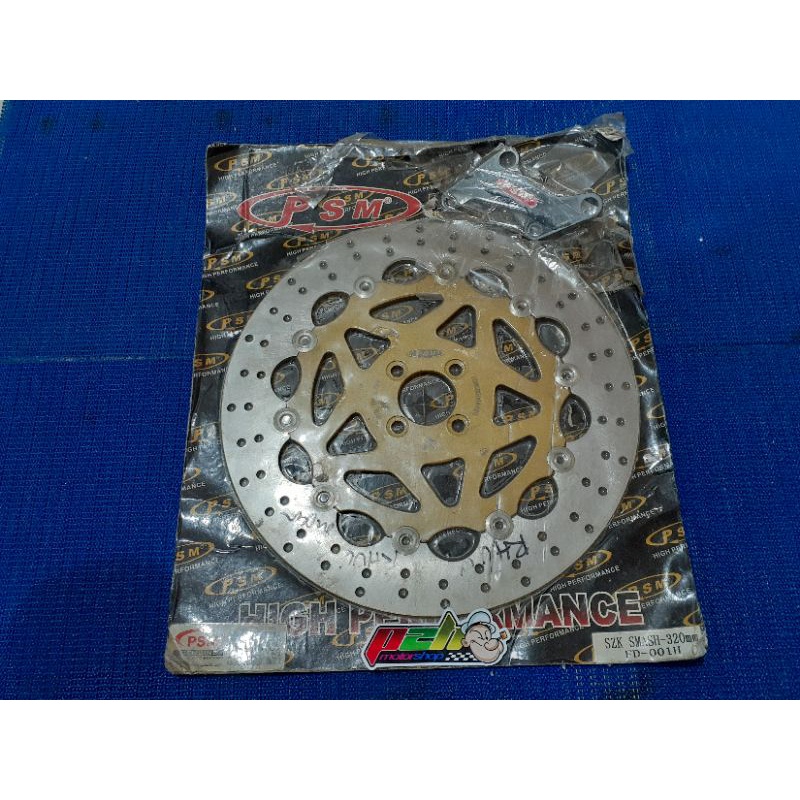 disc brake / piringan cakram PSM 320mm satria 2tak hiu lumba / smash / shogun (braket kosong)